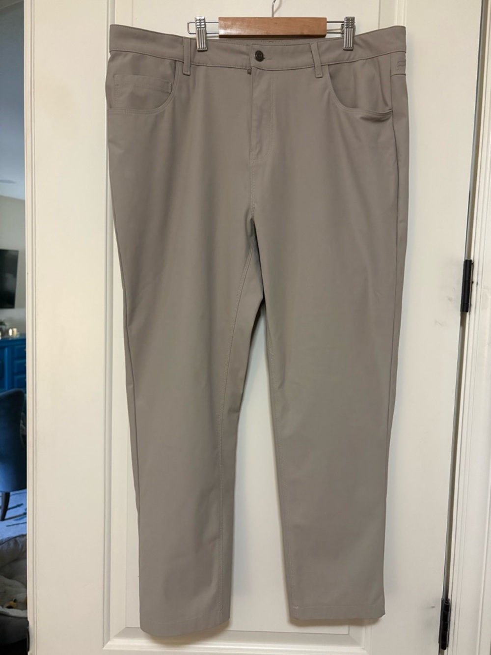 Fabletics Men's Slim Tech Chinos in Taupe 👖 ⛳️